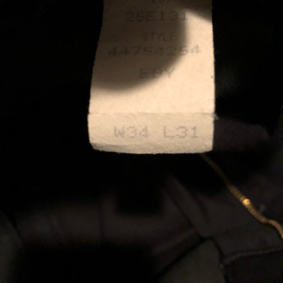 Savane Black Twill Slacks 34/31 EUC - Picture 4 of 6